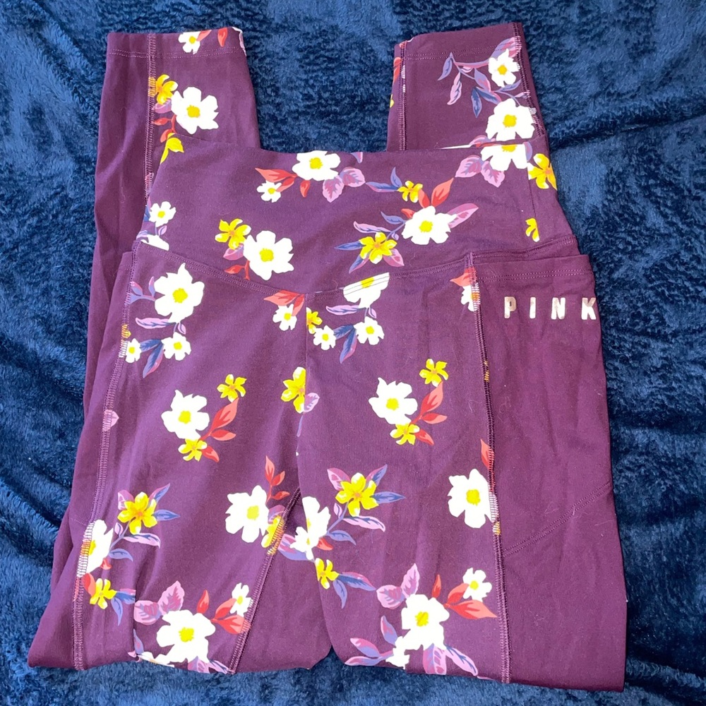 PINK patterned leggings